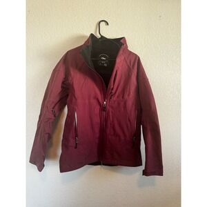 Outdoor Research Ski Jacket Womens Large Burgundy Waterproof Powder Skirt Shell